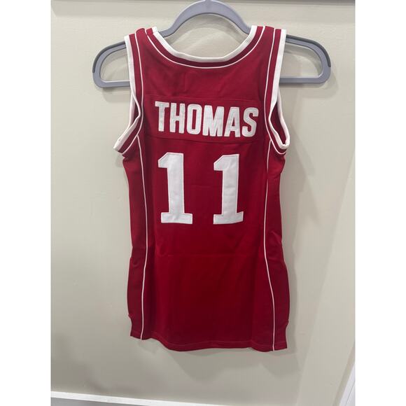 NEW Authentic Vintage Isiah Thomas Indiana NCAA Hoosiers Hardwood Red  NWT - Picture 2 of 3